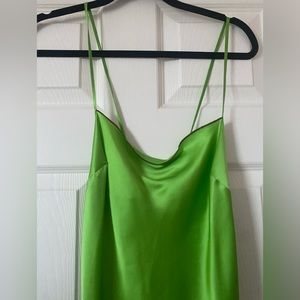 NWT Aritzia silk green apple midi dress